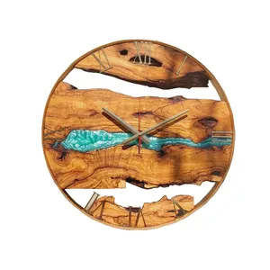 ساعت  دیواری چوبی مدل زیتون کد 85