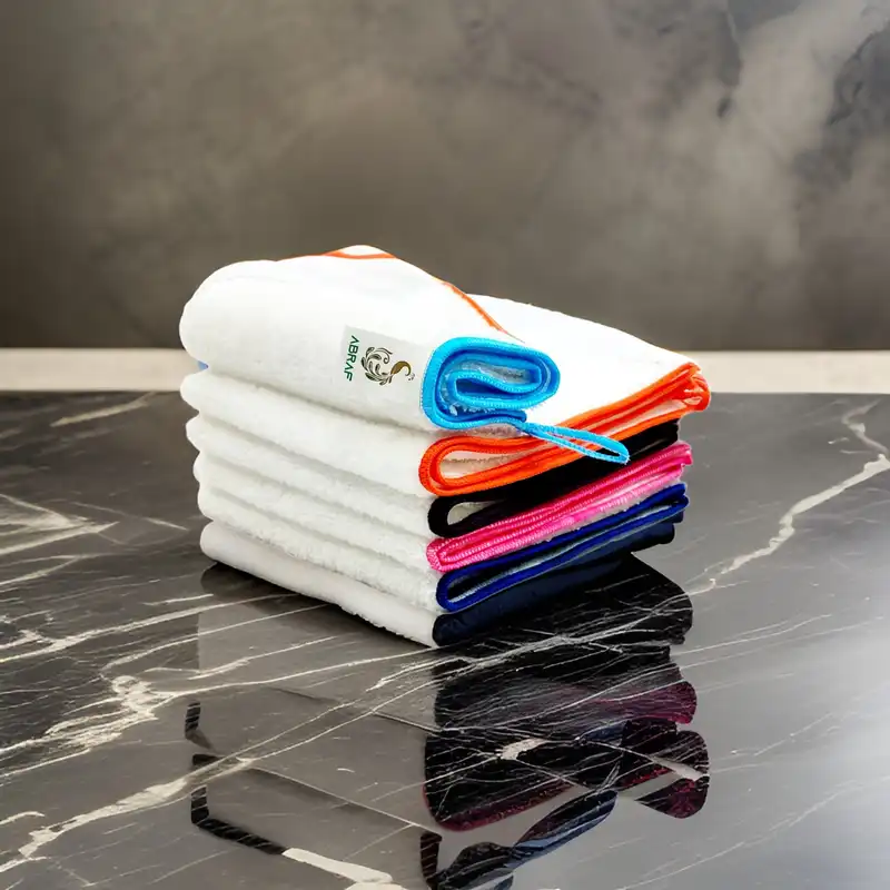 دستمال آشپزخانه ابراف مدل میکروفایبر ABS405 بسته 5 عددی