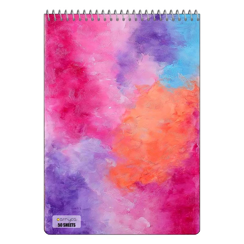 دفتر نقاشی 50 برگ سیمی کارنیکا طرح آبرنگ Water color کد 49814