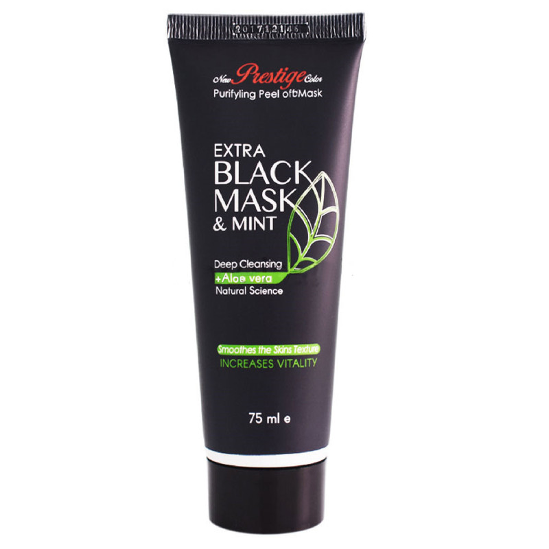 ماسک زغال پرستیژ مدل Extra Black Mask & Mint حجم 75میلی لیتر