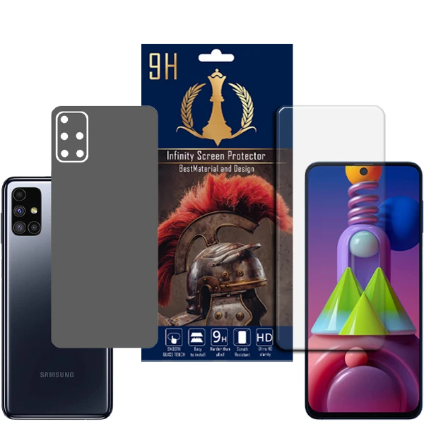 برچسب پوششی اینفینیتی مدل PRO MAX مناسب برای گوشی موبایل سامسونگ Galaxy M51 به همراه محافظ صفحه نمایش