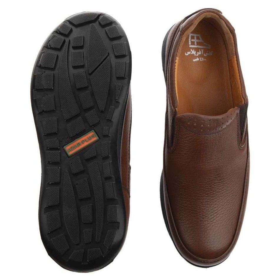 کفش روزمره مردانه آذر پلاس مدل چرم طبیعی کد 1A503 -  - 7