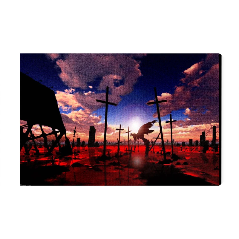 تابلو شاسی عرش مدل انیمه نئون جنسیس اونگلیون کد As1567