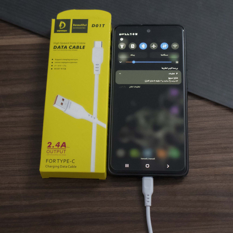 کابل تبدیل USB به USB-C دنمن مدل D01T - A52 مجموعه 10 عددی