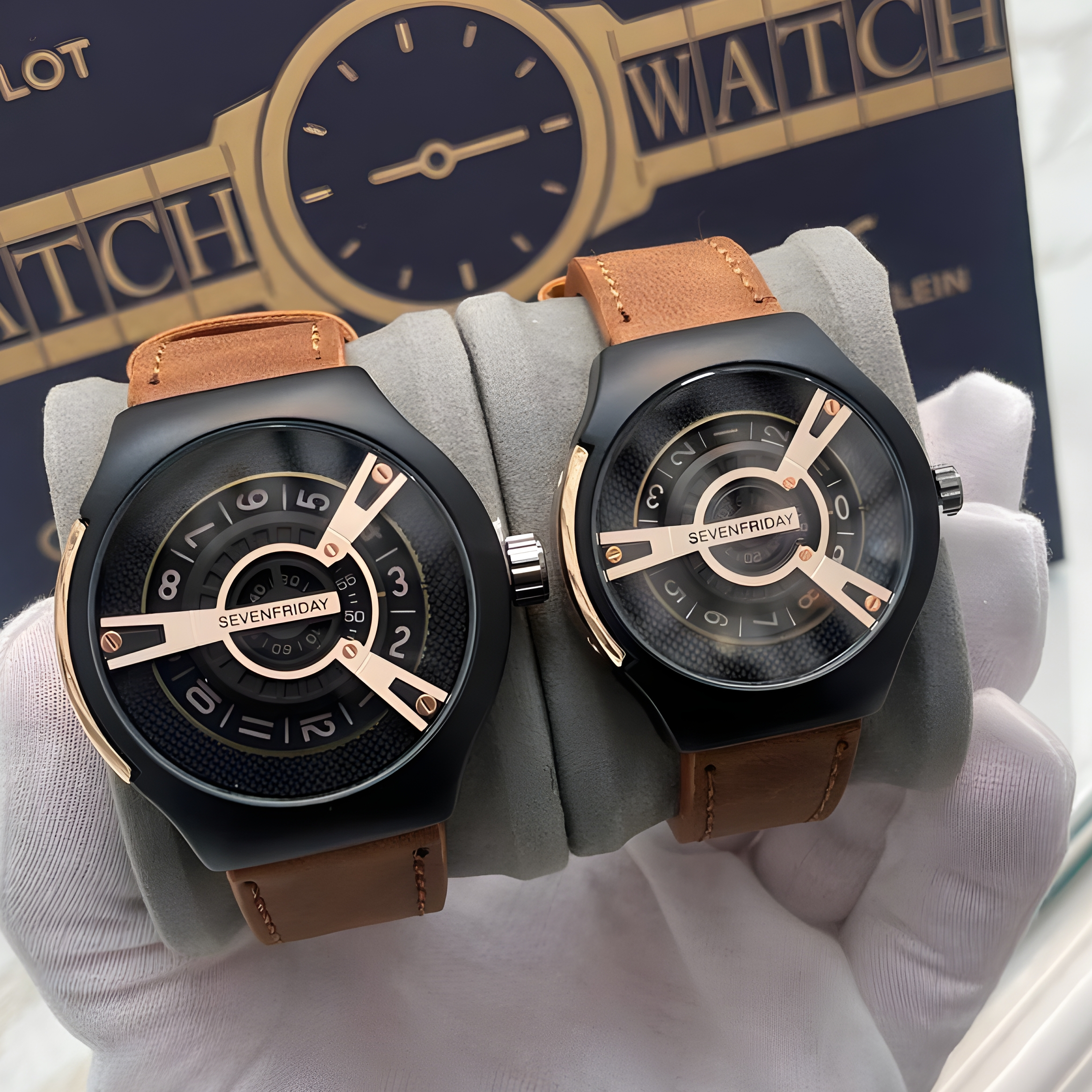 ست ساعت مچی عقربه ای زنانه و مردانه  مدل کنتوری کد 1