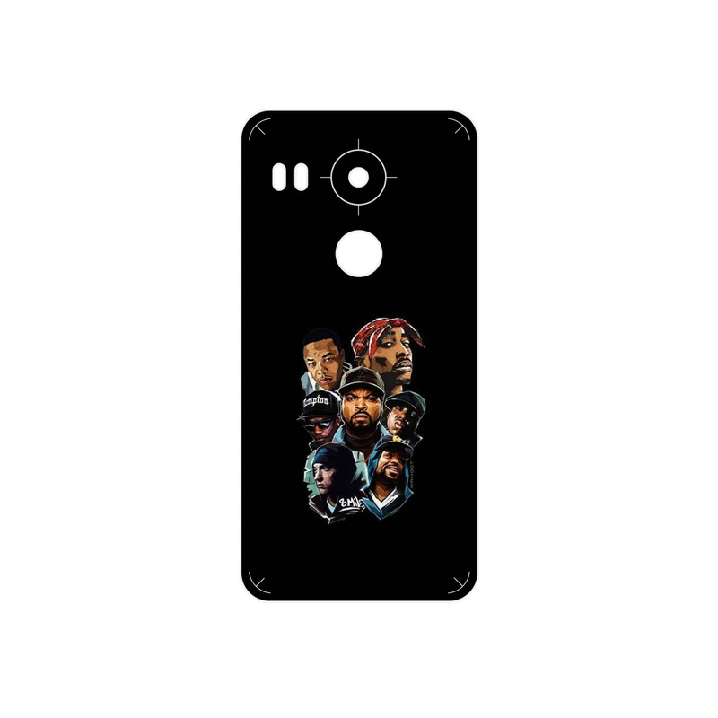 برچسب پوششی ماهوت مدل Great Rappers Digital Art مناسب برای گوشی موبایل گوگل Nexus 5X