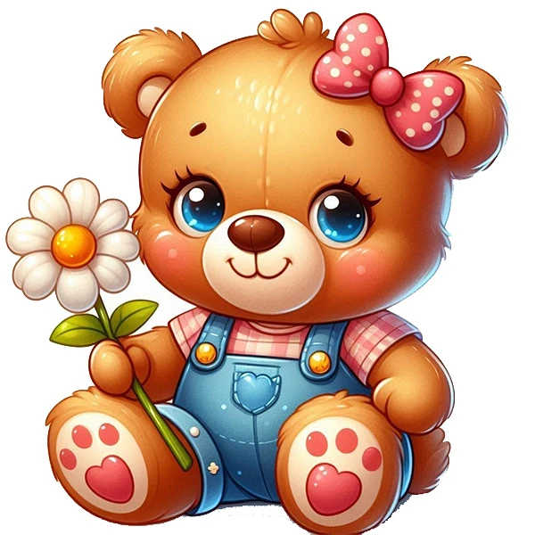 استیکر پارچه و لباس پاد آفرین طرح خرسی کد 2513