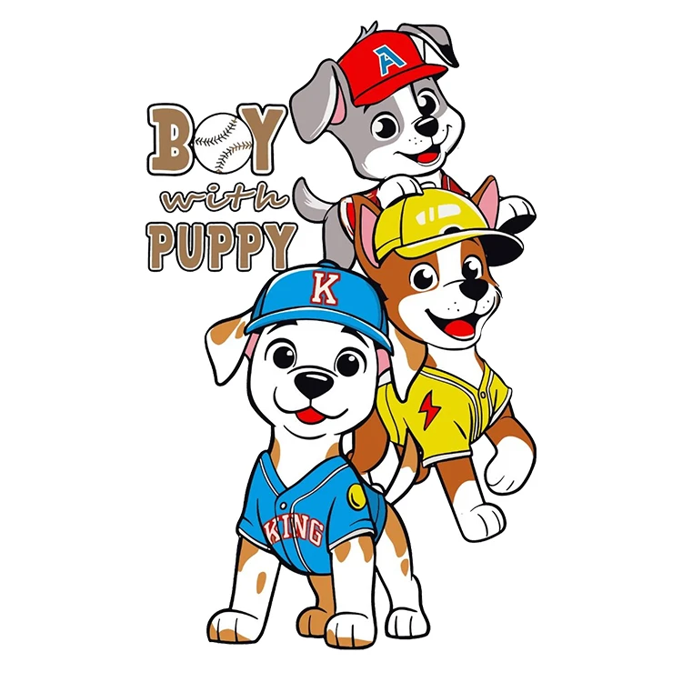 استیکر پارچه و لباس پاد آفرین مدل کارتونی کد S1472