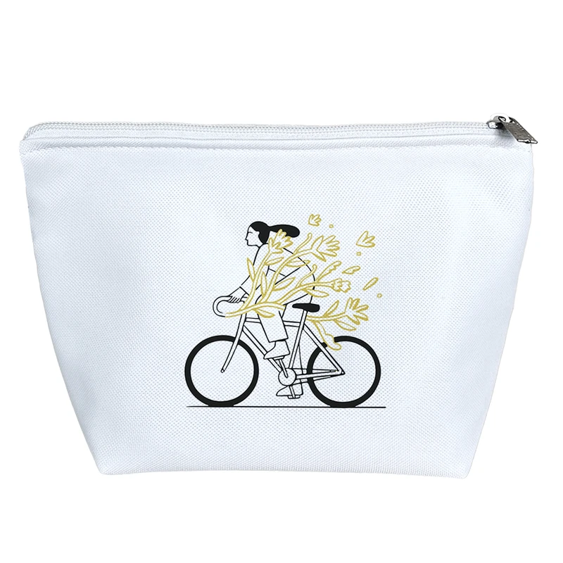 کیف لوازم آرایش دخترانه خندالو مدل دختردوچرخه سوار کد 5099