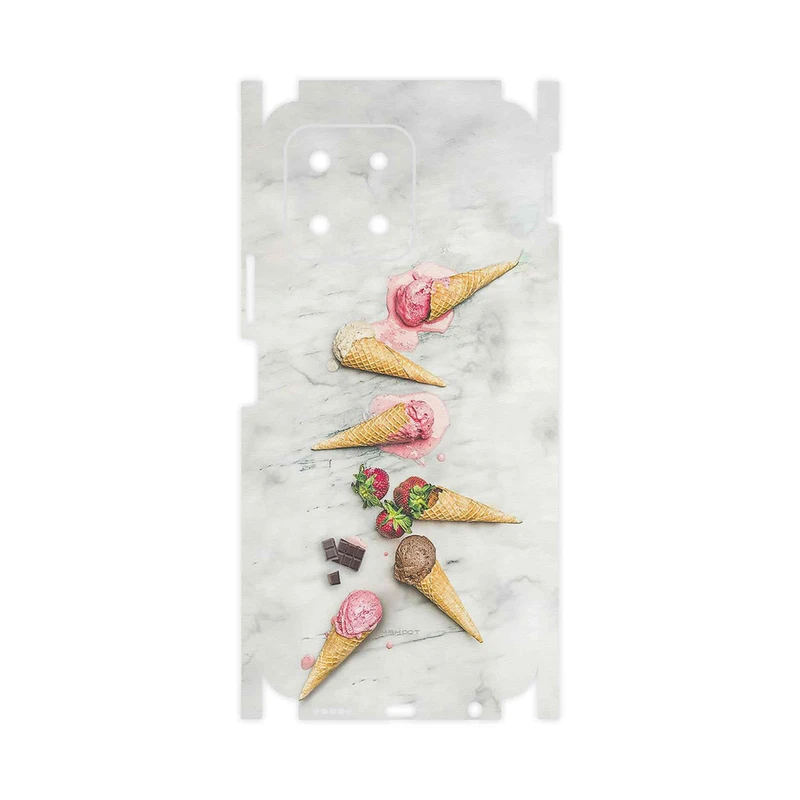 برچسب پوششی ماهوت مدل Funnel_ice_cream-FullSkin مناسب برای گوشی موبایل آنر X6