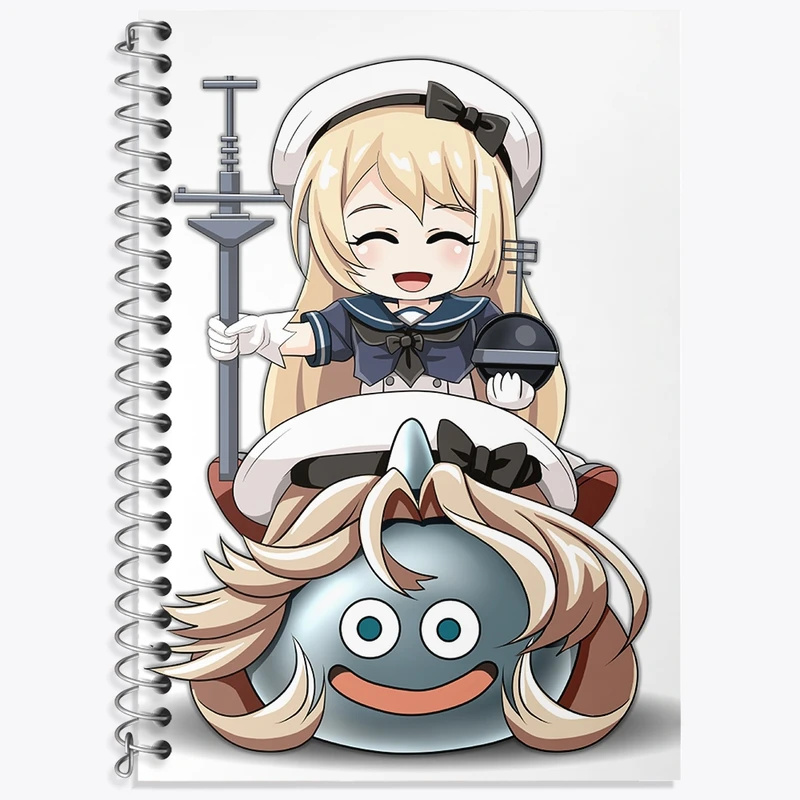 دفتر زبان 50 برگ خندالو مدل سه خط طرح بازی دراگون کوئست (Dragon Quest) کد 35177