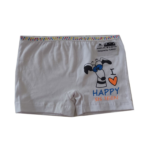 شورت دخترانه طرح گربه رنگ صورتی