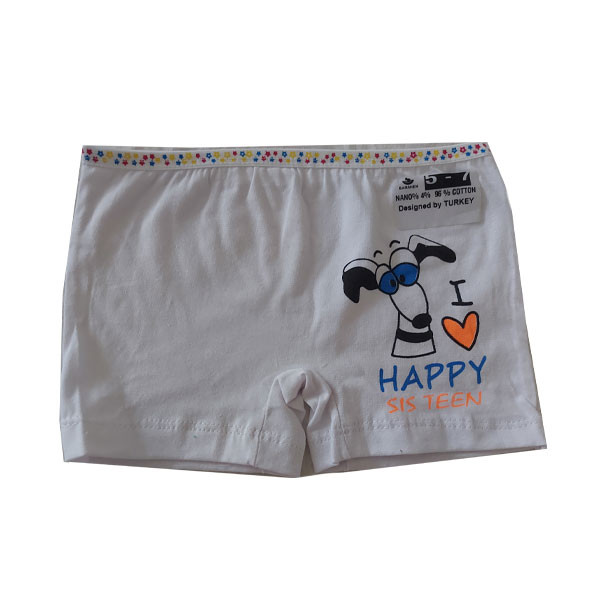 شورت دخترانه طرح گربه رنگ صورتی