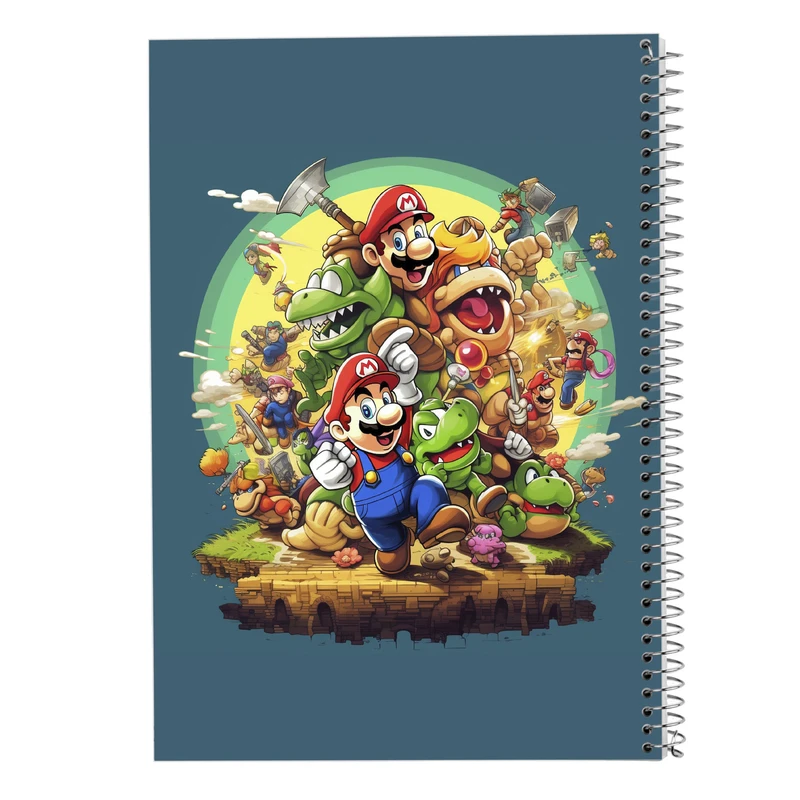 دفتر نت موسیقی 50 برگ مدوپد مدل super mario کد DF2965