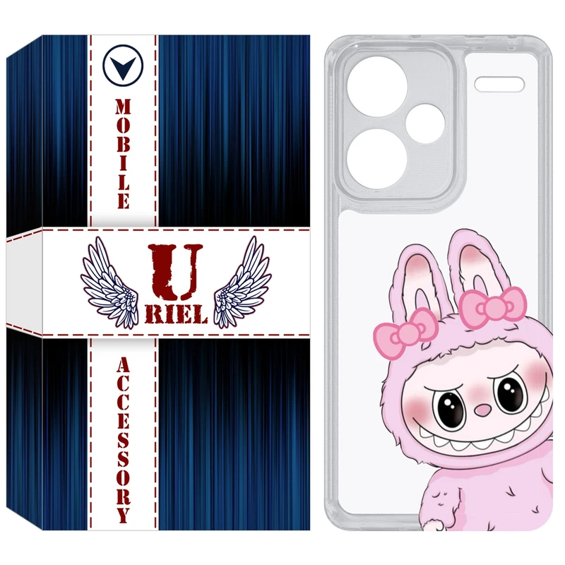 کاور یوریل مدل Clear کد 118 طرح لبوبو Labubu مناسب برای گوشی موبایل شیائومی Redmi Note 13 Pro Plus