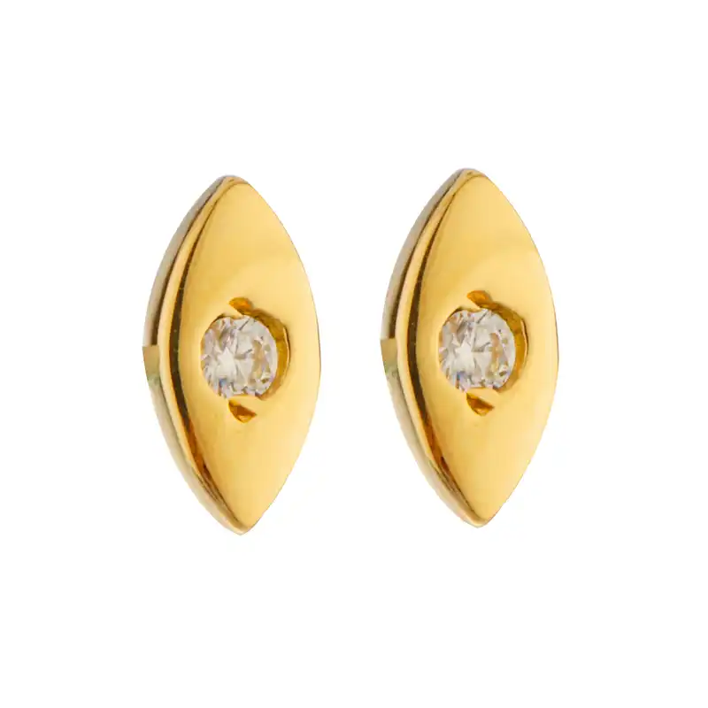 گوشواره طلا 18 عیار زنانه پرسته مدل WE648