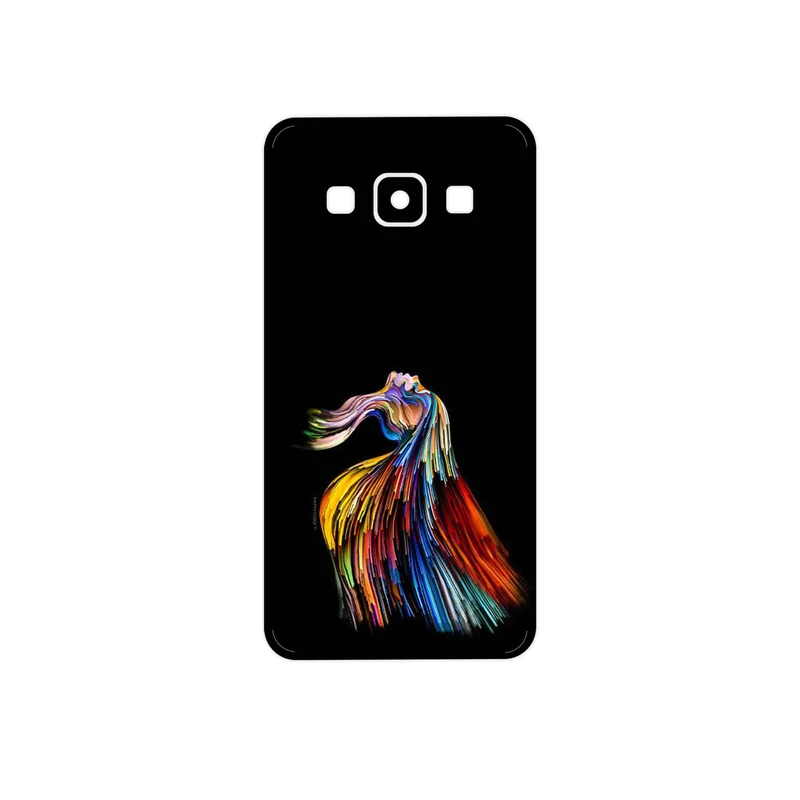 برچسب پوششی ماهوت مدل Rainbow Hair Digital Art مناسب برای گوشی موبایل سامسونگ Galaxy A3