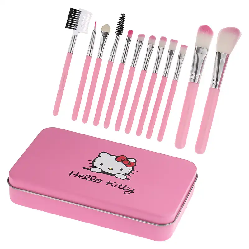 ست برس آرایشی هلو کیتی مدل HB مجموعه 12 عددی