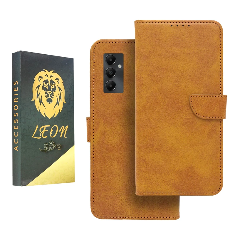 کیف کلاسوری لئون مدل Khoshi مناسب برای گوشی موبایل سامسونگ Galaxy A55