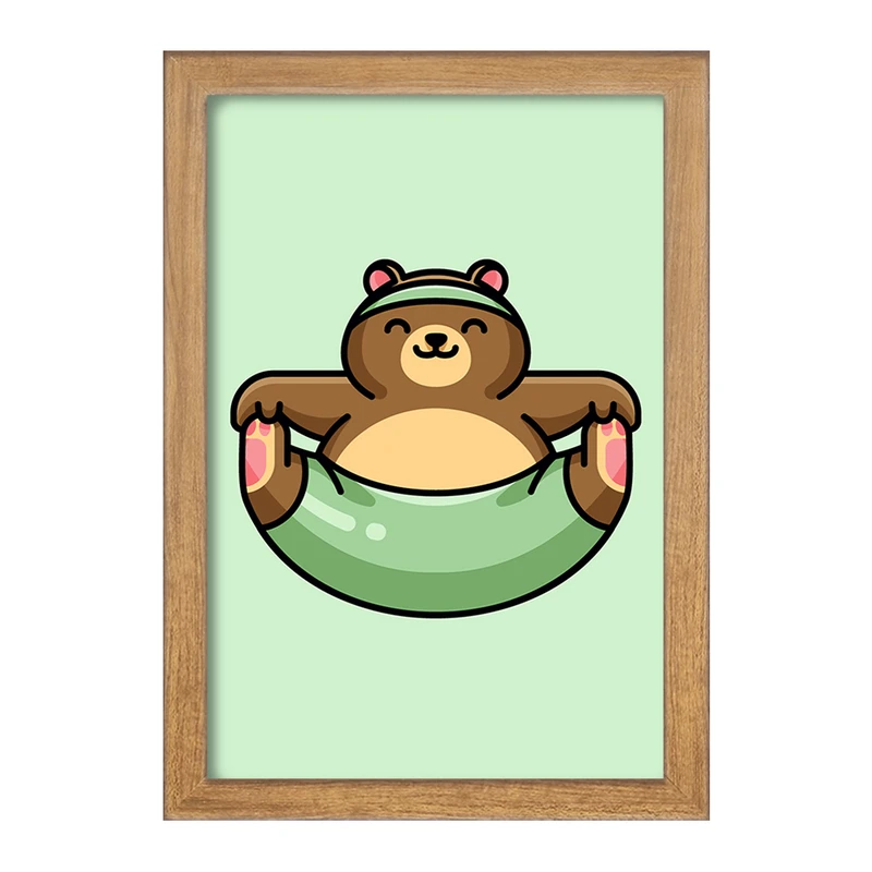 تابلو خندالو مدل حیوانات بامزه خرس کد 28385