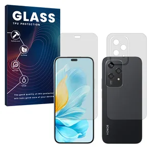 محافظ صفحه نمایش شفاف گلس مدل Resistant مناسب برای گوشی موبایل آنر 200 Lite به همراه محافظ پشت گوشی 