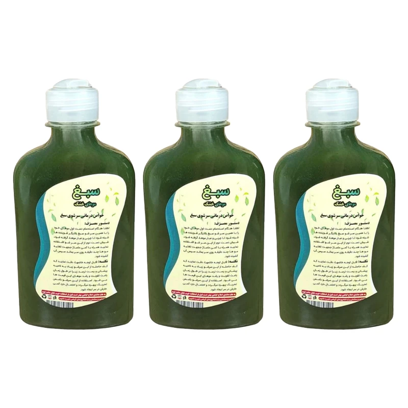 شامپو تقویت کننده و ضد ریزش مو سبغ مدل Kh3 حجم 250 میلی لیتر مجموعه 3 عددی