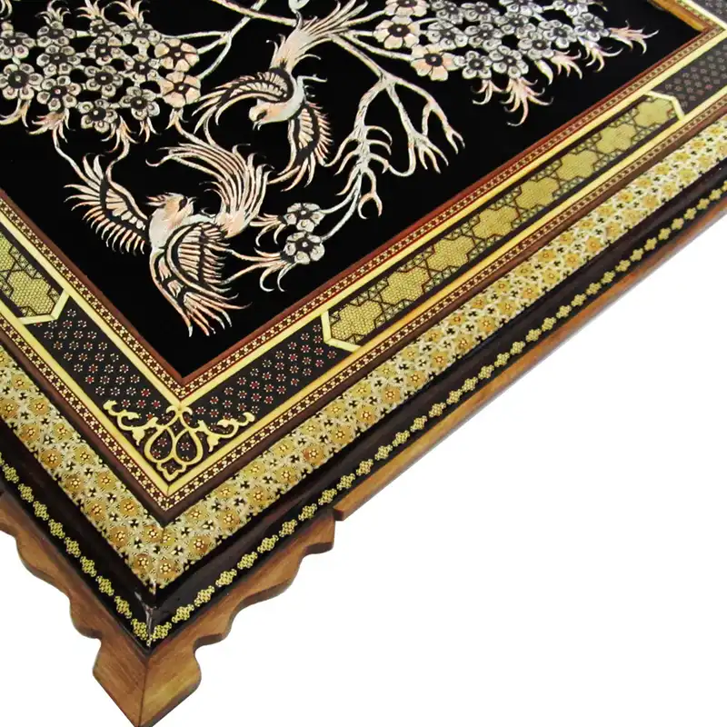 تابلو قلمزنی طرح گل و مرغ کد 4080