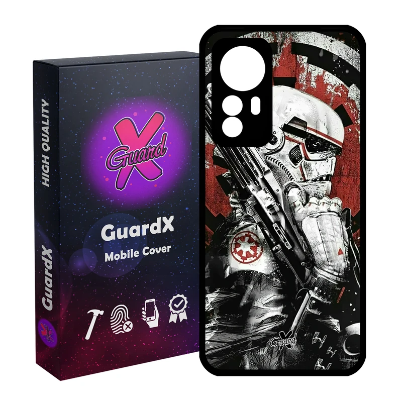 کاور گارد ایکس طرح جنگ ستارگان مدل Glass10494 مناسب برای گوشی موبایل شیائومی Redmi Note 12S