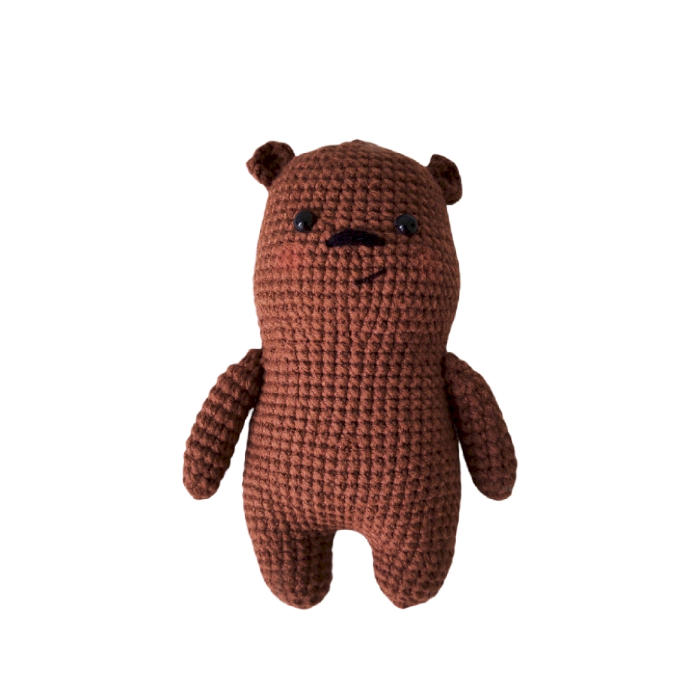 عروسک بافتنی مدل خرس کله فندوقی کد 60245/2