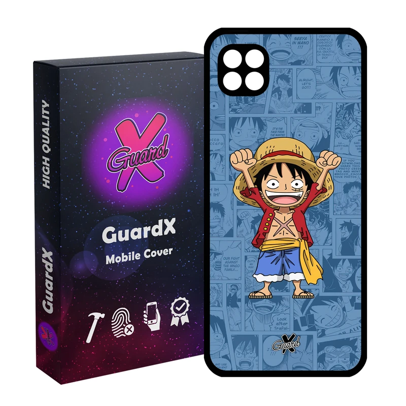 کاور گارد ایکس طرح One Piece Luffy Anime مدل Glass10464 مناسب برای گوشی موبایل سامسونگ Galaxy A22 5G