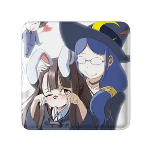 مگنت خندالو طرح اورسولا و اکو انیمه جادوگران کوچک Little Witch Academia  مدل مربعی کد 22950