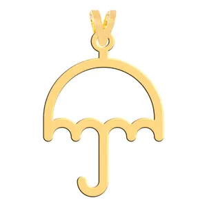 آویز گردنبند طلا 18 عیار زنانه فرشته مدل چتر  WNL-000524