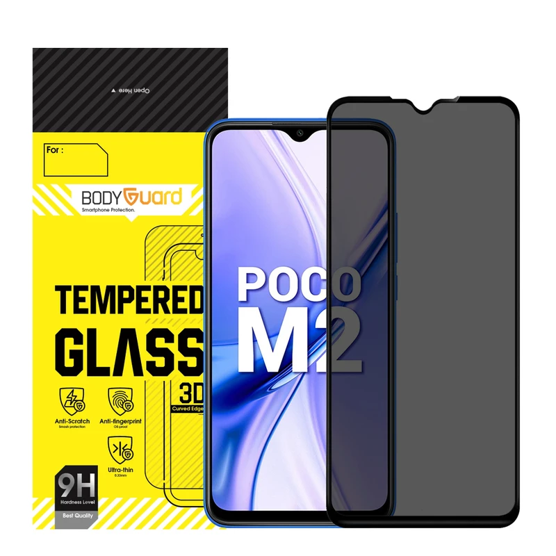 محافظ صفحه نمایش حریم شخصی بادیگارد مدل PX مناسب برای گوشی موبایل شیائومی Poco M2