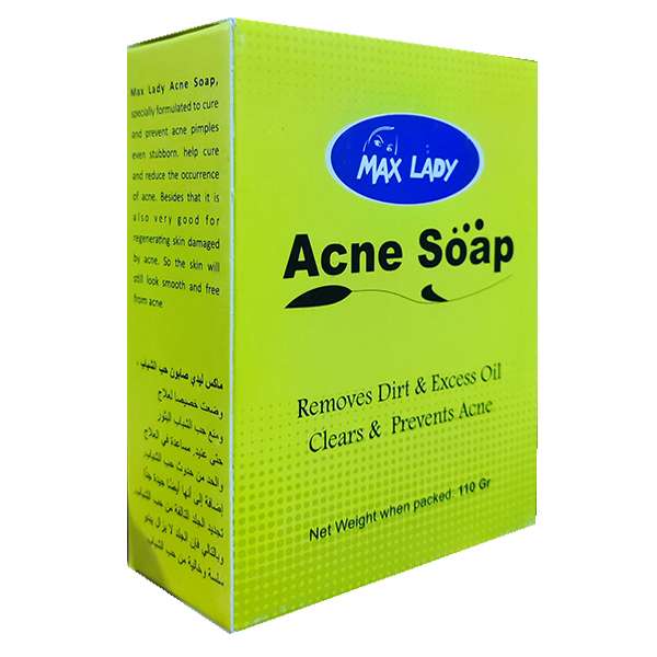 صابون شستشو مکس لیدی مدل Acne وزن 110 گرم صابون شستشو مکس لیدی مدل Acne وزن 110 گرم
