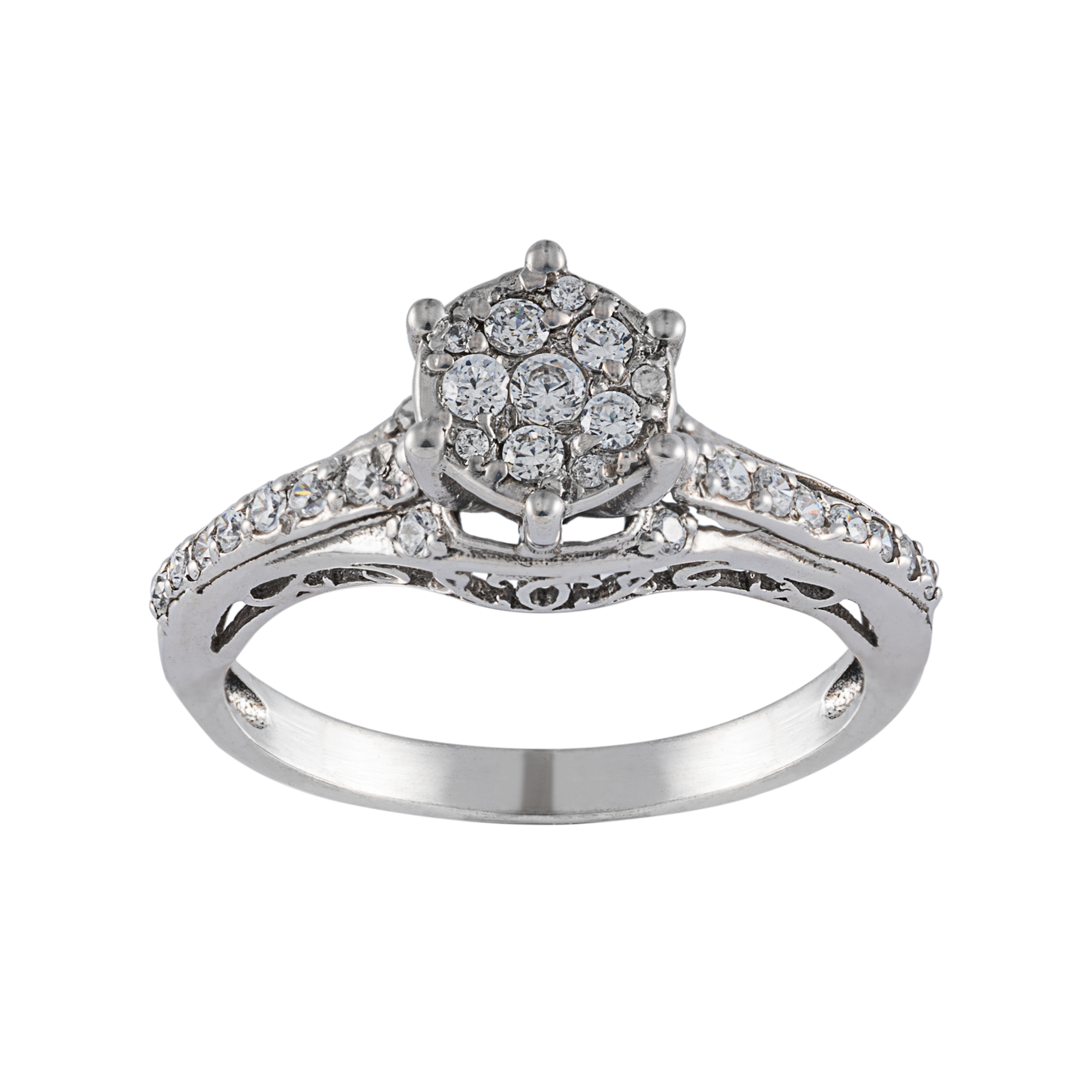 انگشتر طلا 18 عیار زنانه جواهری سون مدل 0045