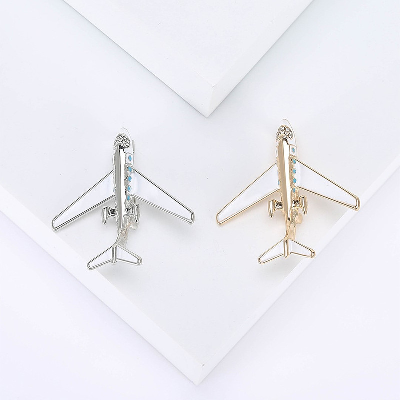 گل سینه زنانه مدل هواپیمای مسافری کد 382