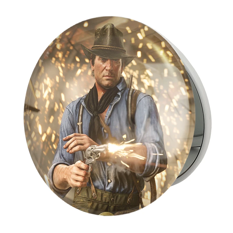 آینه جیبی خندالو طرح بازی رد دد Red Dead مدل تاشو کد 30133