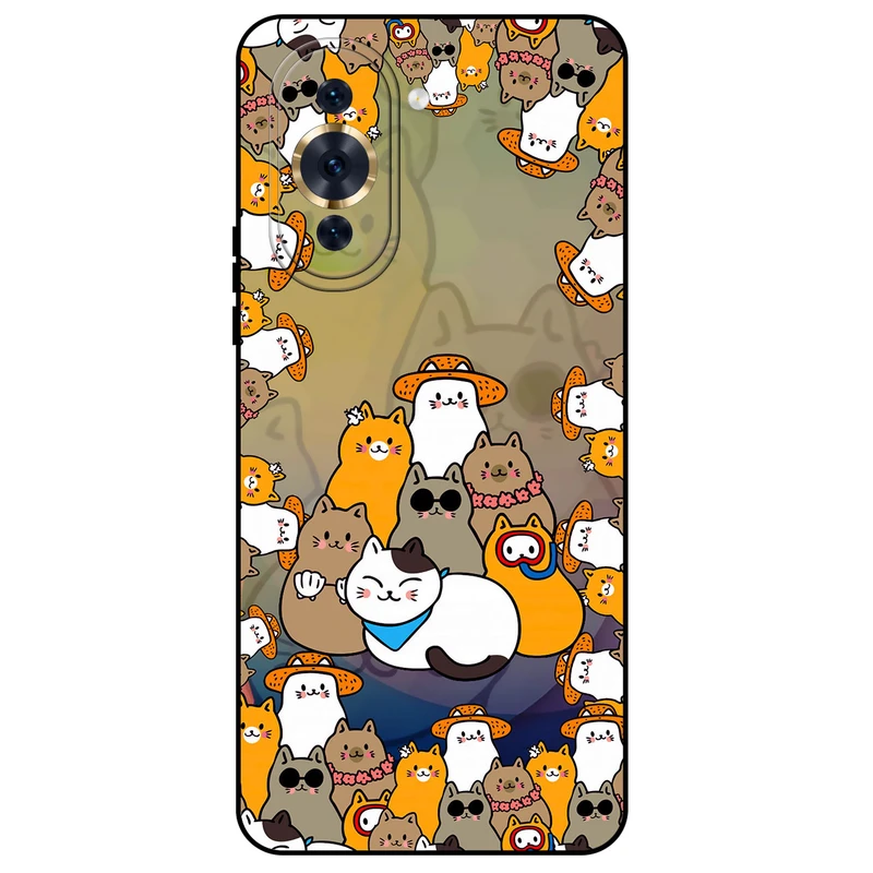 کاور مگافون طرح گربه مدل 7717 مناسب برای گوشی موبایل هوآوی Nova 10