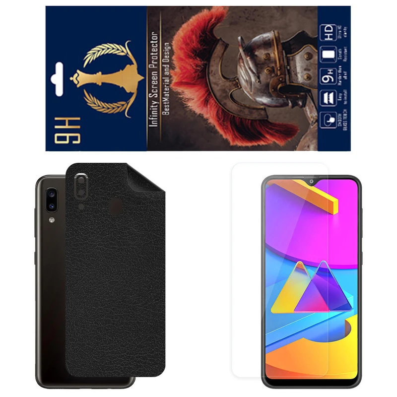 برچسب پوششی اینفینیتی مدل CH مناسب برای گوشی موبایل سامسونگ Galaxy M10S به همراه محافظ صفحه نمایش