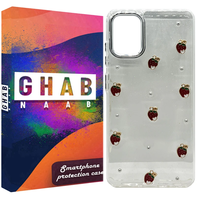  کاور قاب ناب مدل resin طرح توت فرنگی مناسب برای گوشی موبایل سامسونگ Galaxy A51