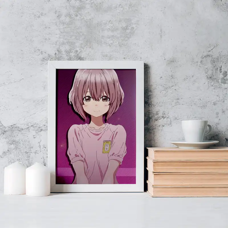 تابلو خندالو مدل شوکو نیشیمیا انیمه سایلنت ویس کد 15779