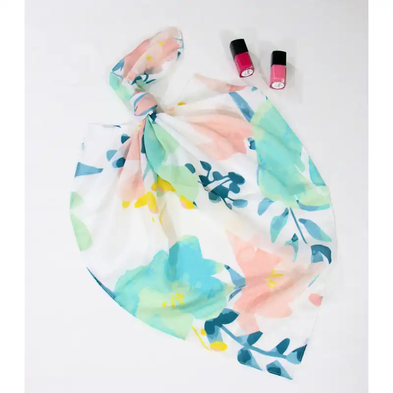 روسری  زنانه مدل نخی تابستانه آبرنگی کد ana-2401