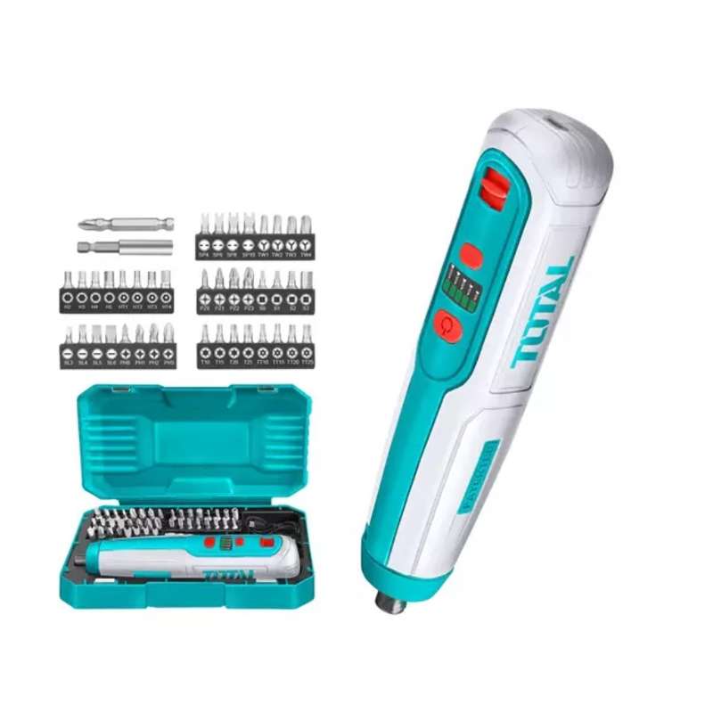 مجموعه 45 عددی پیچ گوشتی شارژی توتال مدل TSDLI0403-4V