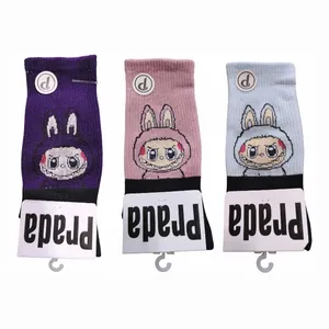 جوراب ساق بلند مدل LABUBU بسته 3 عددی