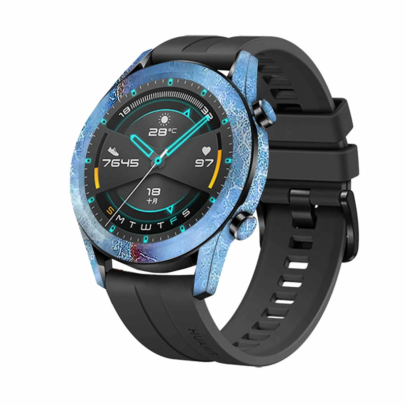 برچسب ماهوت طرح Blue-Ocean-Marble مناسب برای ساعت هوشمند هوآوی Watch GT2