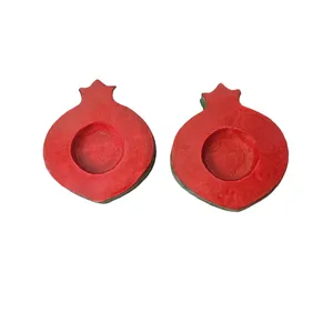 جاشمعی طرح انار بسته 2 عددی