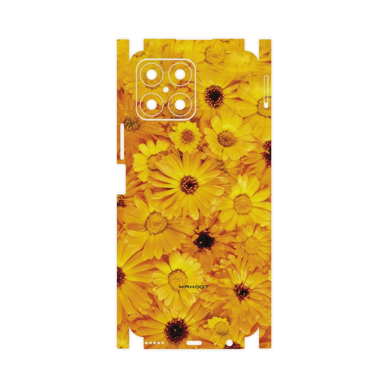 برچسب پوششی ماهوت مدل Yellow-Flower-FullSkin مناسب برای گوشی موبایل آنر X8