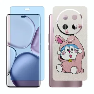 Glass Together model anti blue screen protector suitable for Honor X9c mobile phone with back cover sticker