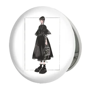 آینه جیبی خندالو طرح سریال ونزدی Wednesday مدل تاشو کد 25303 