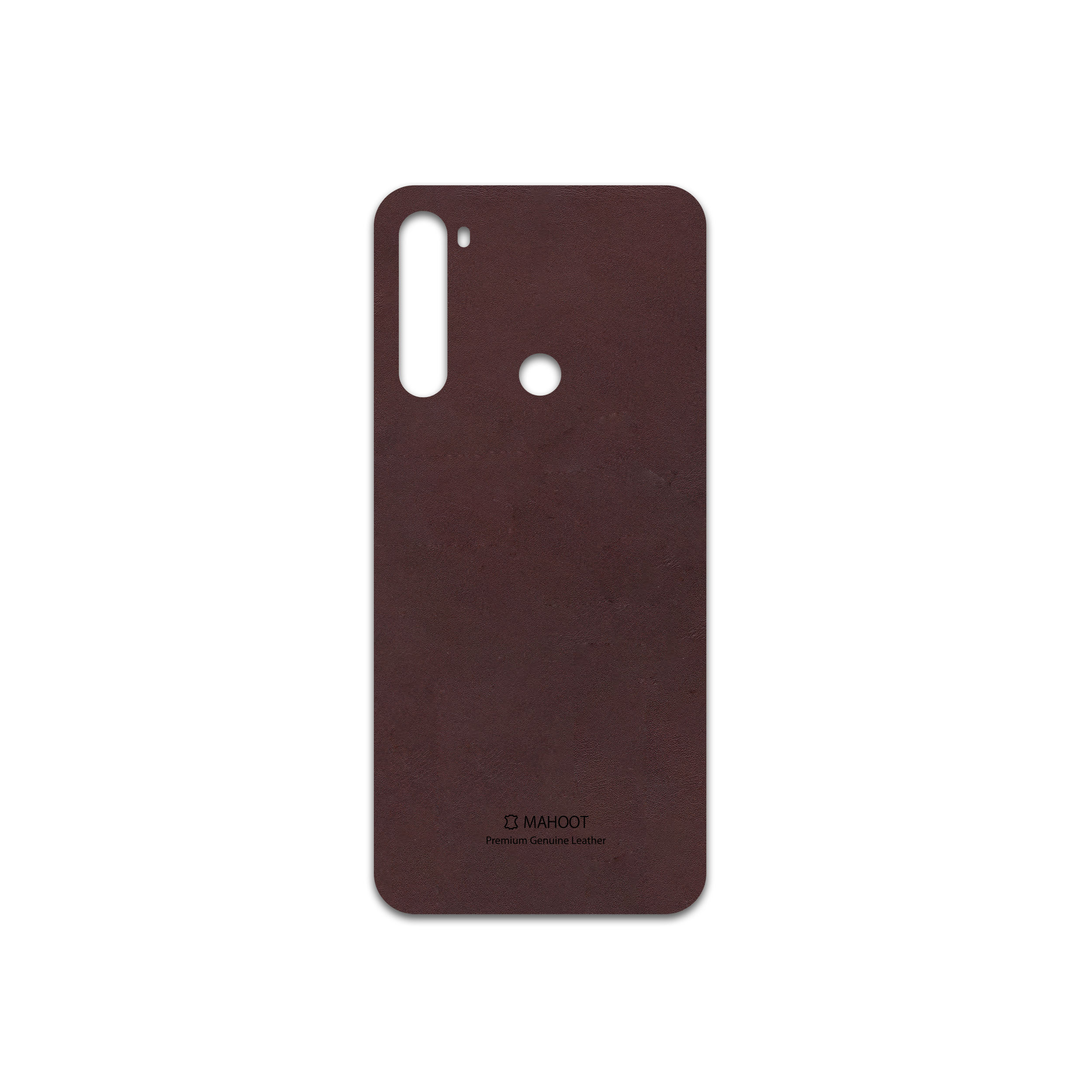 برچسب پوششی ماهوت مدل Matte-Dark-Brown-Leather مناسب برای گوشی موبایل شیائومی Redmi Note 8T